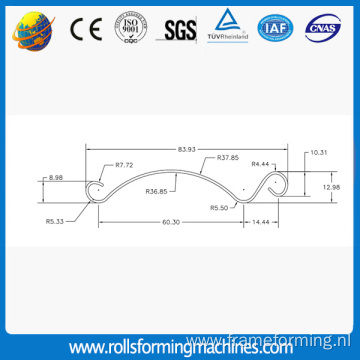 Used roller shutter roll forming machine